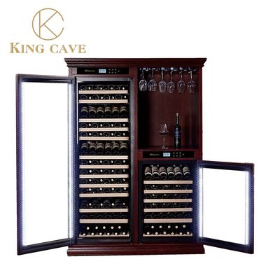 Constant Temperature Wooden Wine Fridge Cabinet Low Noise Electric