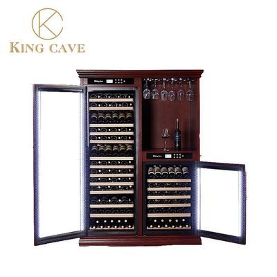Constant Temperature Wooden Wine Fridge Cabinet Low Noise Electric