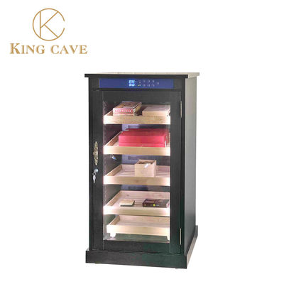 High End Cedar Wood Electric Cigar Cooler With Locker Cigar Humidor Cabinet