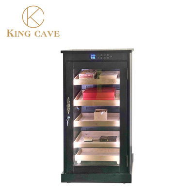 High End Cedar Wood Electric Cigar Cooler With Locker Cigar Humidor Cabinet