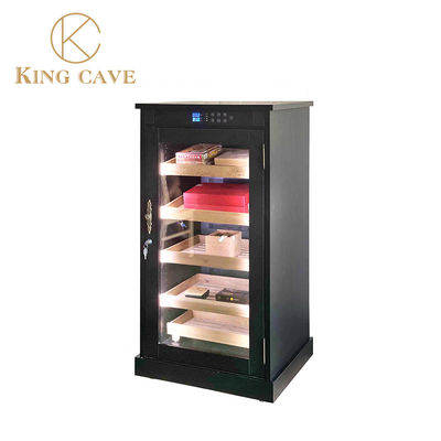 High End Cedar Wood Electric Cigar Cooler With Locker Cigar Humidor Cabinet