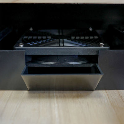 Precise Temperature Controlled Red Solid Wood Wine Cooler With Locker