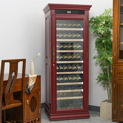 Commercial Drinks Fridge Single Zone Wooden Frame Wine Cooler Cabinet