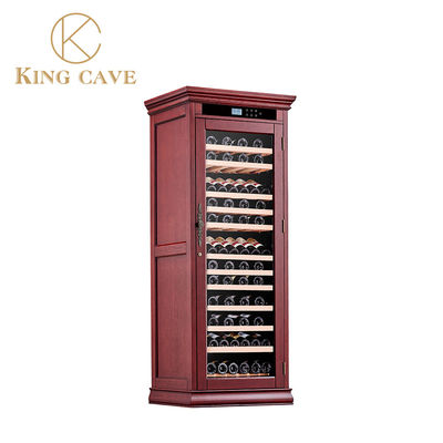 Customized Wine Cooler Cabinet With Embraco Compressor Imported Oak Materials