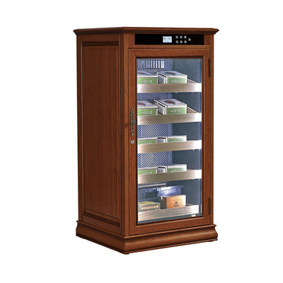 Bon prix Écran tactile numérique en bois naturel Cigarette électrique Humidor Refroidisseur d'armoire en ligne