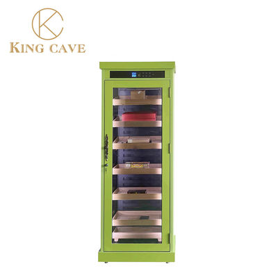 Bon prix Humidor de cigare en bois naturel et en acier inoxydable en ligne