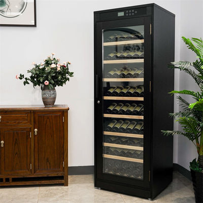 Bon prix Armoire à boissons en bois noir à zone unique meuble de cuisine verrouillable en ligne