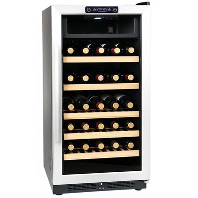 Bon prix High Capacity Wine Cooler Cabinet 286 Lbs Touch Control Locking Door for Wine Collection Display en ligne