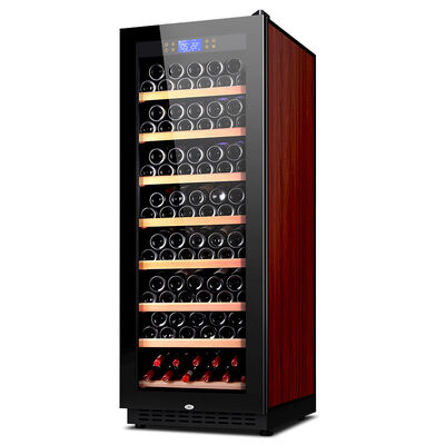 Bon prix Armoire de refroidisseur de vin en bois autonome avec contrôle tactile numérique et étagères réglables en ligne