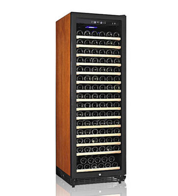 Bon prix Élégante armoire de refroidisseur de vin en bois extérieur numérique de contrôle de température avec éclairage LED en ligne