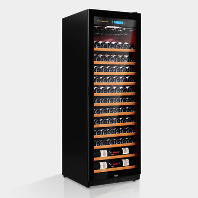 Bon prix Armoire de refroidisseur de vin en bois à commande tactile numérique avec porte en verre trempé en ligne