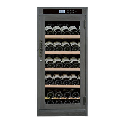 Bon prix Armoire de refroidisseur de vin en bois massif avec éclairage LED de contrôle de température numérique et porte verrouillable en ligne