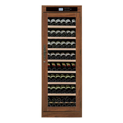Bon prix Refroidisseur à vin en bois massif avec contrôle tactile numérique, éclairage LED et niveau sonore inférieur à 42 dB en ligne