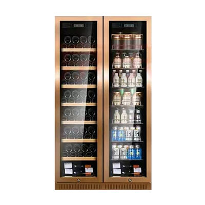 Bon prix Armoire de refroidisseur de vin en acier inoxydable de luxe pour bar à domicile et usage commercial en ligne