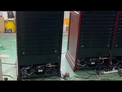 Contrôle tactile en bois massif à double zone refroidisseur de vin électrique humidor de cigare