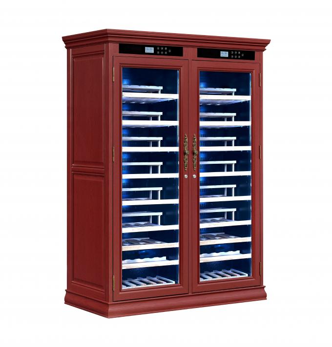 Touch Control Dual Zone Kitchen Wine Cellar Cabinet With Locking Glass Door​