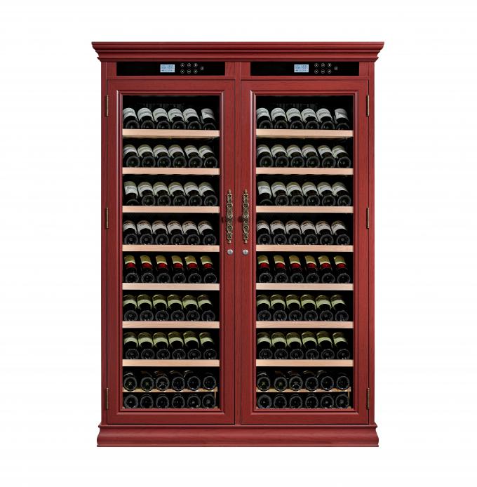 Touch Control Dual Zone Kitchen Wine Cellar Cabinet With Locking Glass Door​